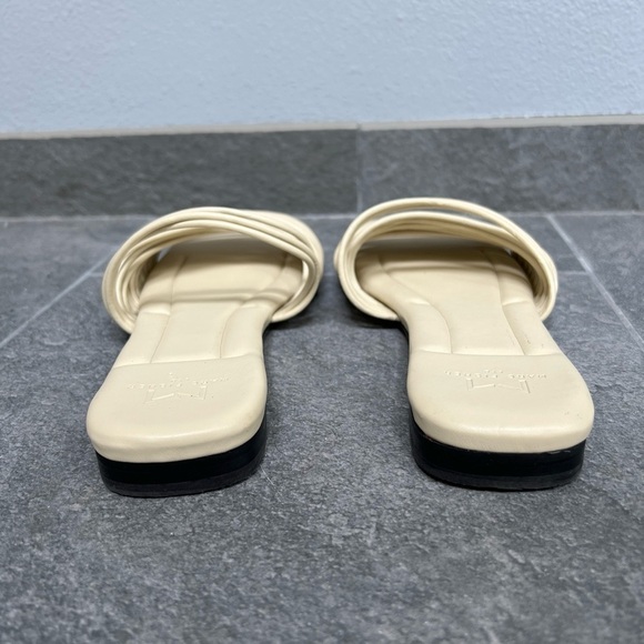 Marc Fisher Maddie Ivory Cream Slip On Slides - Picture 6 of 9